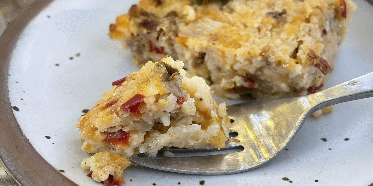 Sausage & Cheese Grits Casserole