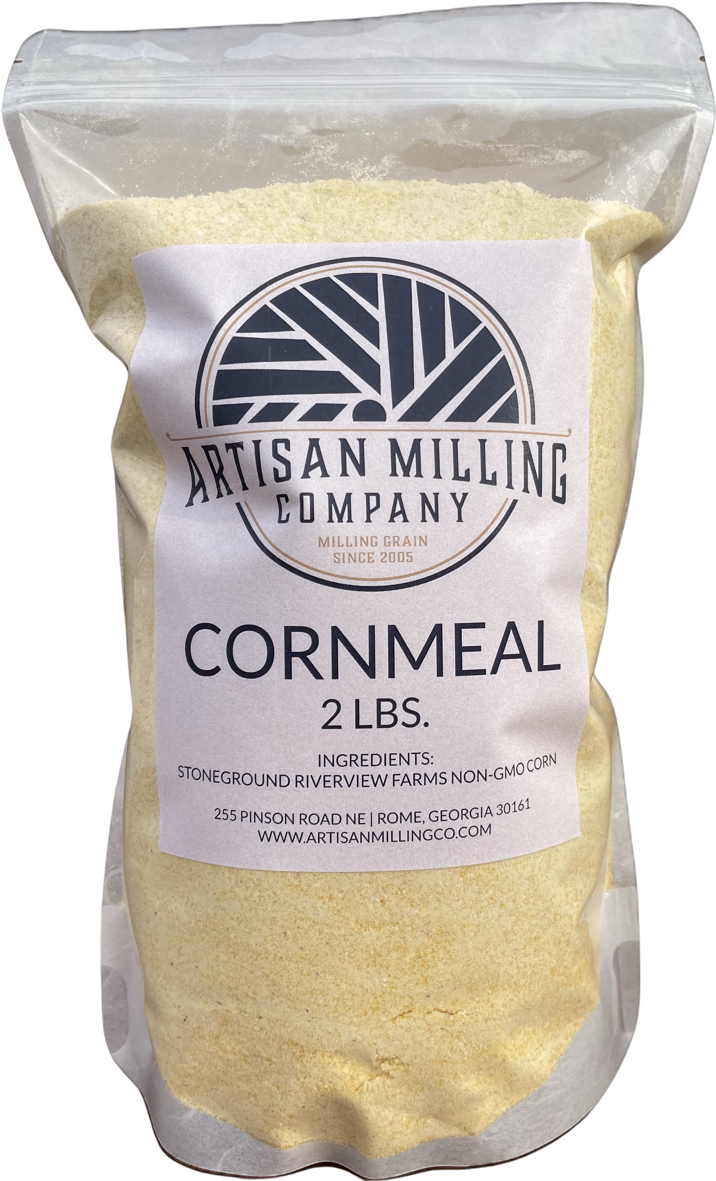 Artisan Milling Company bag of yellow cornmeal